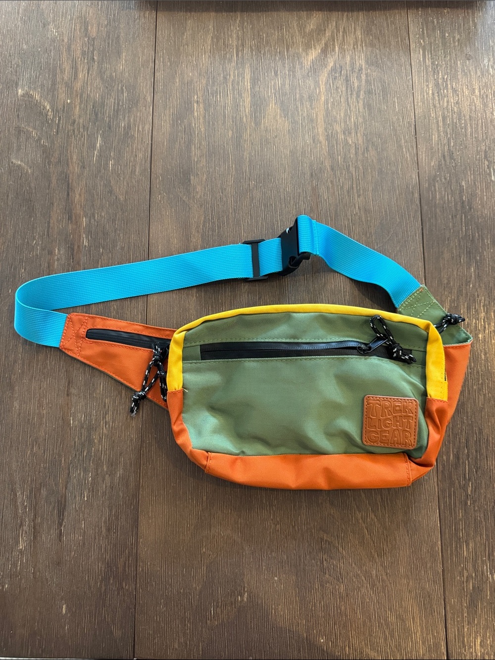 Colorblock Waist Pack - Green/Orange/Blue